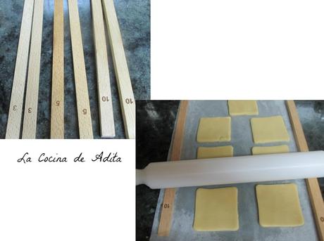 Galletas de vainilla, rellenas de albaricoque