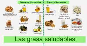 Ejemplos de grasas saludables