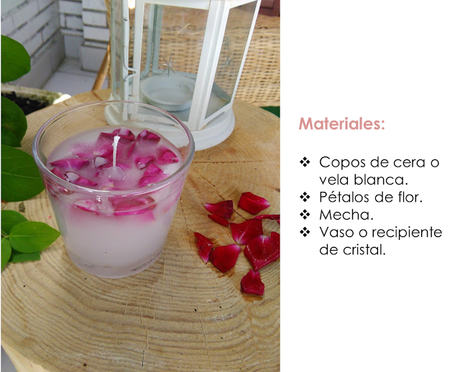 DIY: Velas con petalos de rosa