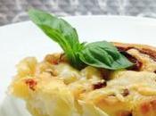 Pastel crujiente pollo setas