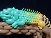 Increíbles esculturas hechas globos animales insectos
