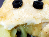 Migas bacalao nata sobre cama patatas
