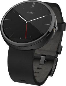 moto 360 frontal cuero negro