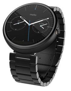 moto 360 frontal negro