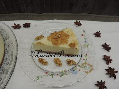 Tarta de arroz con leche.