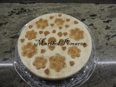 Tarta de arroz con leche.