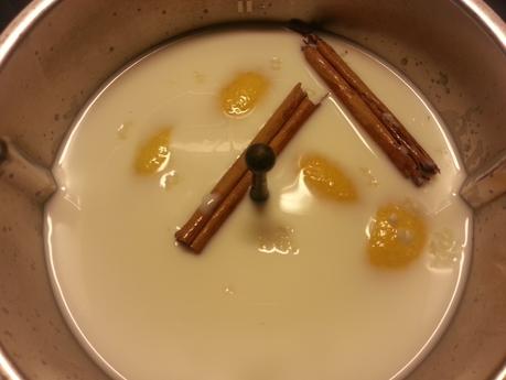 Tarta de arroz con leche.