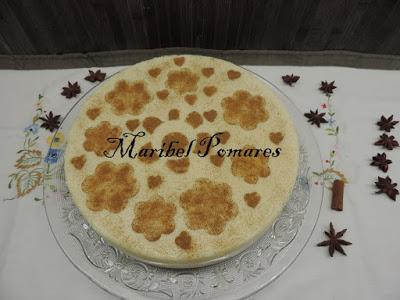 Tarta de arroz con leche.