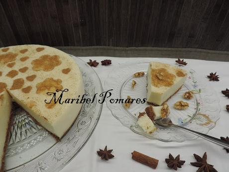 Tarta de arroz con leche.