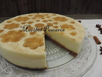 Tarta de arroz con leche.