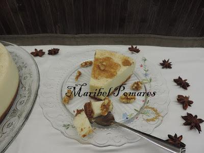 Tarta de arroz con leche.