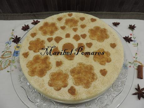 Tarta de arroz con leche.