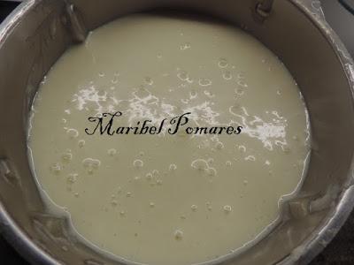 Tarta de arroz con leche.