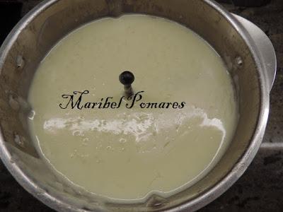 Tarta de arroz con leche.