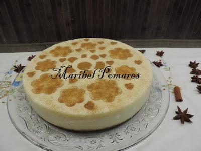 Tarta de arroz con leche.