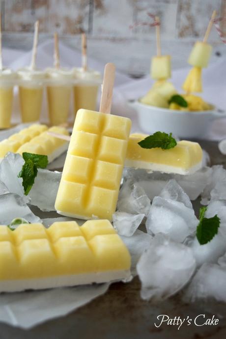 Polos de melón y piña