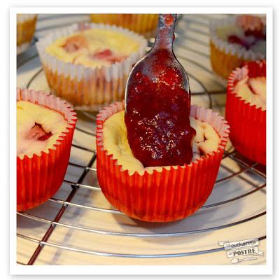 CUPCAKES DE TARTA DE QUESO CON FRUTOS ROJOS / RED BERRIES CHEESECAKE CUPCAKES