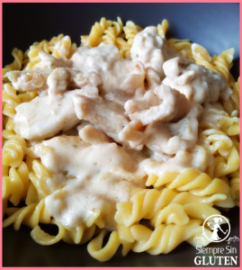 Fusilli Alfredo (Sin Gluten, Sin Lácteos, Sin Huevo)