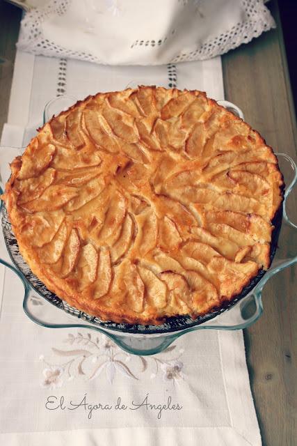 tarta de manzana, tarta de manzana sin base