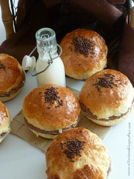 Tropézienne rellemos de Chocolate Tropézienne rellemos de Chocolate