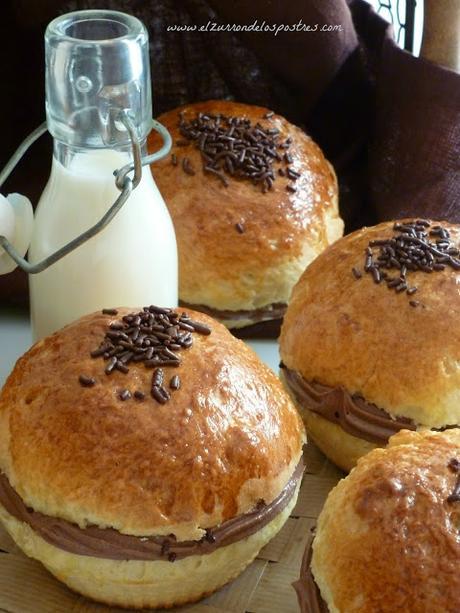 Tropézienne rellemos de Chocolate Tropézienne rellemos de Chocolate