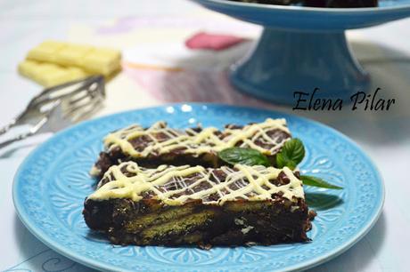 Barritas de chocolate con muesli y galleta