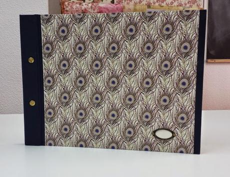 Taller álbumes de fotos, encuadernación.