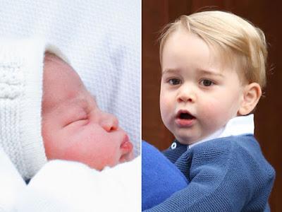 El primer posado de Charlotte junto a George