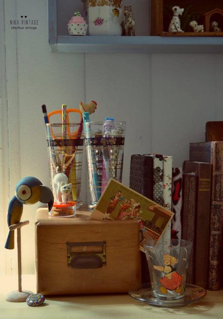 objetos antiguos, decoracion, accesorios decorativos, antiguedades, vintage, loro, gato, san juan niño, hucha clasica, 