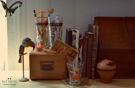 objetos antiguos, decoracion, accesorios decorativos, antiguedades, vintage, loro, gato, san juan niño, hucha clasica, 