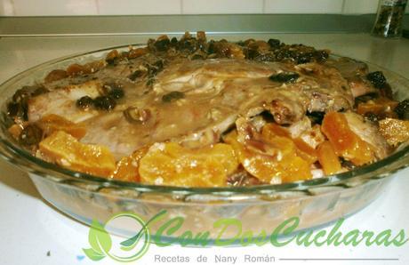 Chuletas de cerdo con frutas pasas OLYMPUS DIGITAL CAMERA