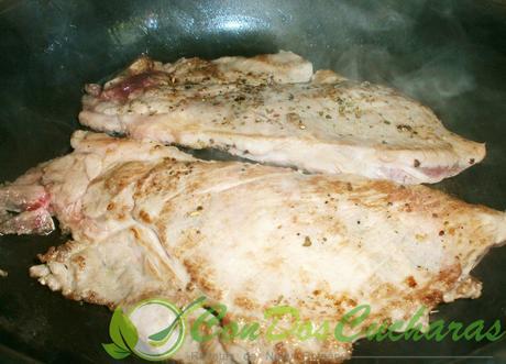 Chuletas de cerdo con frutas pasas OLYMPUS DIGITAL CAMERA