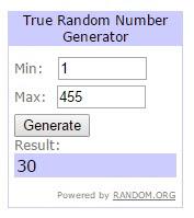 Resultado del sorteo