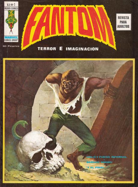 Fantom V2 Nº 1. Portada: Rafael López Espí