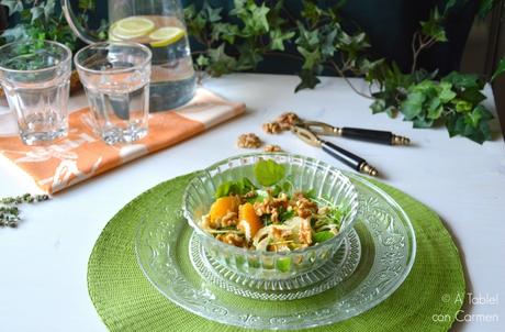 Ensalada de Hinojo, Naranja, Berros y Nueces #ponunaensalada