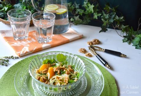 Ensalada de Hinojo, Naranja, Berros y Nueces #ponunaensalada