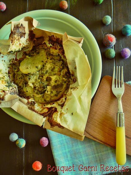 Hongos a la papillote