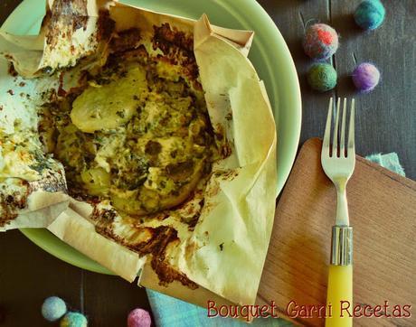 Hongos a la papillote