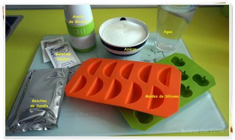 GOMINOLAS CASERAS SABOR A SANDÍA Ingredientes Gominolas