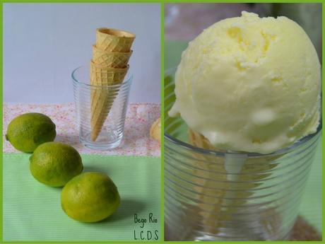 Helado de lima y mascarpone