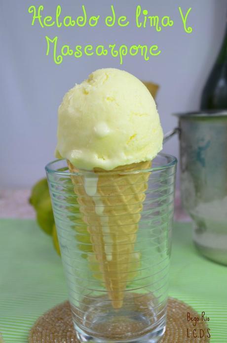 Helado de lima y mascarpone