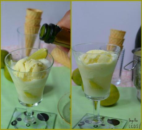 Helado de lima y mascarpone