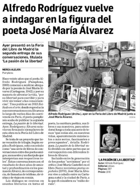 La pasión de la libertad en Diario de Navarra