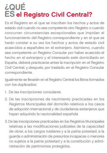 Registro Civil Central de España