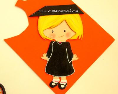 Centros de mesa para graduación en foami