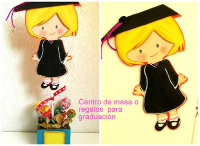 Centros de mesa para graduación en foami