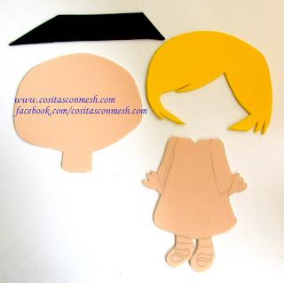 Centros de mesa para graduación en foami