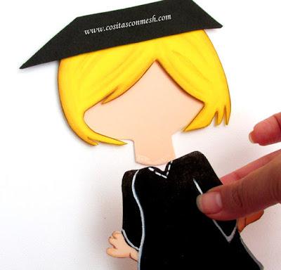 Centros de mesa para graduación en foami