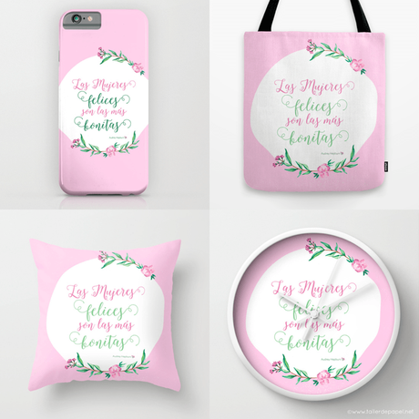 ¿Conoces mi tienda en Society6? Ven a ver estas lindas carcasas de teléfonos, bolsos, cojines, relojes y más! Todos con mis diseños y llévate el que más te guste!