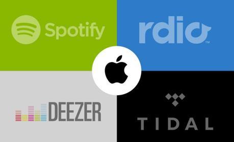 Comparativa: Apple Music contra Spotify, Rdio, Deezer y Tidal